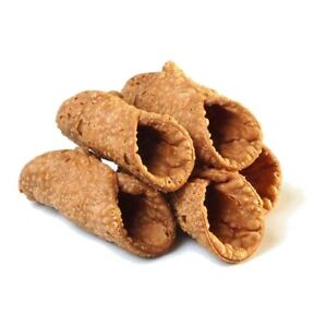 Cannoli Mignon artigianali siciliani, confezionati sfusi in cartone da 3kg per uso professionale in pasticcerie e ristoranti